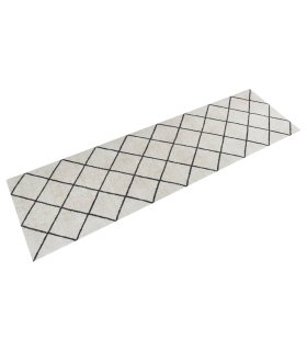 Alfombra de cocina lavable terciopelo cuadrados 45x150 cm