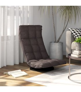 Silla de suelo giratoria tela gris taupe