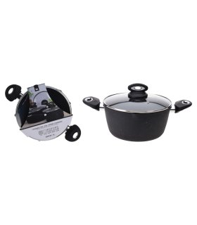 Excellent Houseware Cacerola con tapa aluminio forjado 24 cm