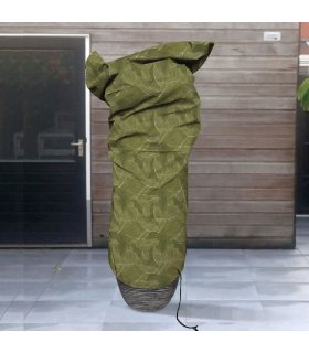 Capi Cubierta para plantas pequeña estampado verde 75x150 cm