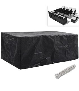 Cubierta para muebles de jardín 8 ojales 229x113x73 cm