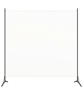 Biombo divisor de tela blanco 175x180 cm