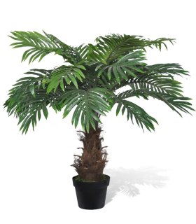 Árbol palmera artificial Cycus con macetero 80 cm