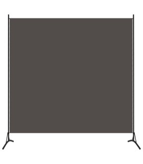 Biombo divisor de 1 panel gris antracita 175x180 cm