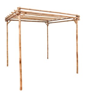 Pérgola de bambú 170x170x220 cm