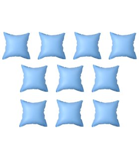 Cojines hinchables para cubiertas de piscinas 10 uds PVC