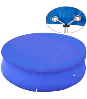 Cubierta para piscina sobre el suelo redonda 360- 67 cm