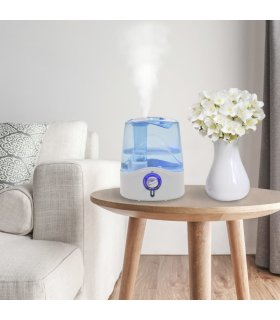 Humidificador ultrasónico vapor frío luz nocturna 6 L 300 ml/h