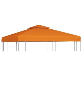 Cubierta de repuesto de cenador naranja 310 g/m² 3x3 m