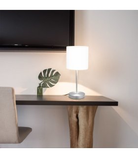 Lámparas de mesa táctiles 2 unidades blanco E14
