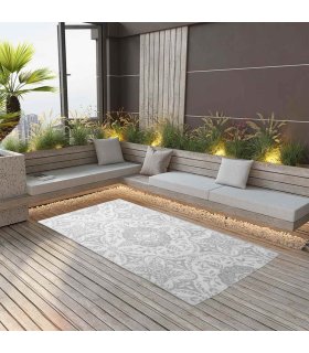 Alfombra exterior ARAKIL PP gris claro 160x230 cm