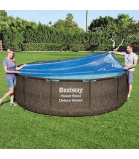 Bestway Cubierta solar para piscina Flowclear 356 cm
