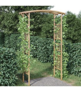 Arco para rosas de bambú 118x40x187 cm