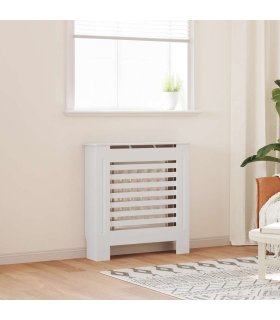 Cubierta para radiador MDF blanco 78 cm