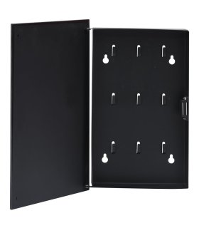 Caja de llaves con tablero magnético negro 30x20x4 cm