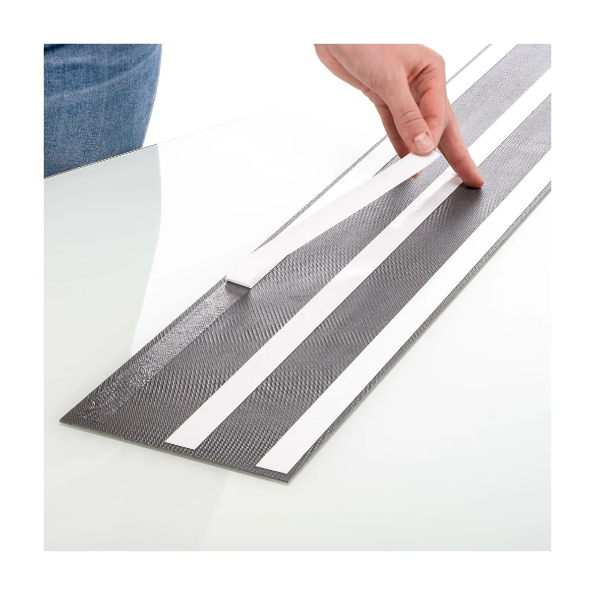 Cinta adhesiva adhesiva doble cara WallArt "GL-WA35" transparente 2uds
