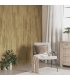 Paneles de pared con aspecto de madera PVC marrón 4,12 m²
