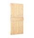 Puerta corredera con herrajes madera maciza de pino 100x210 cm