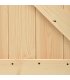 Puerta corredera con herrajes madera maciza de pino 100x210 cm