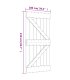 Puerta corredera con herrajes madera maciza de pino 100x210 cm