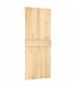 Puerta corredera con herrajes madera maciza de pino 100x210 cm