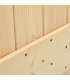 Puerta corredera con herrajes madera maciza de pino 100x210 cm