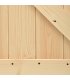 Puerta corredera con herrajes madera maciza de pino 100x210 cm