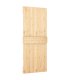 Puerta corredera con herrajes madera maciza de pino 80x210 cm