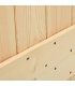Puerta corredera con herrajes madera maciza de pino 80x210 cm