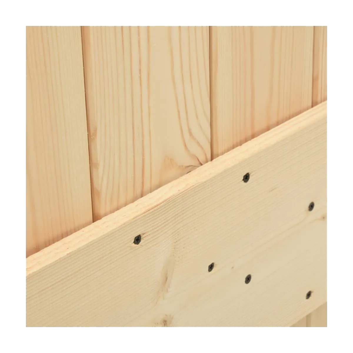 Puerta corredera con herrajes madera maciza de pino 80x210 cm