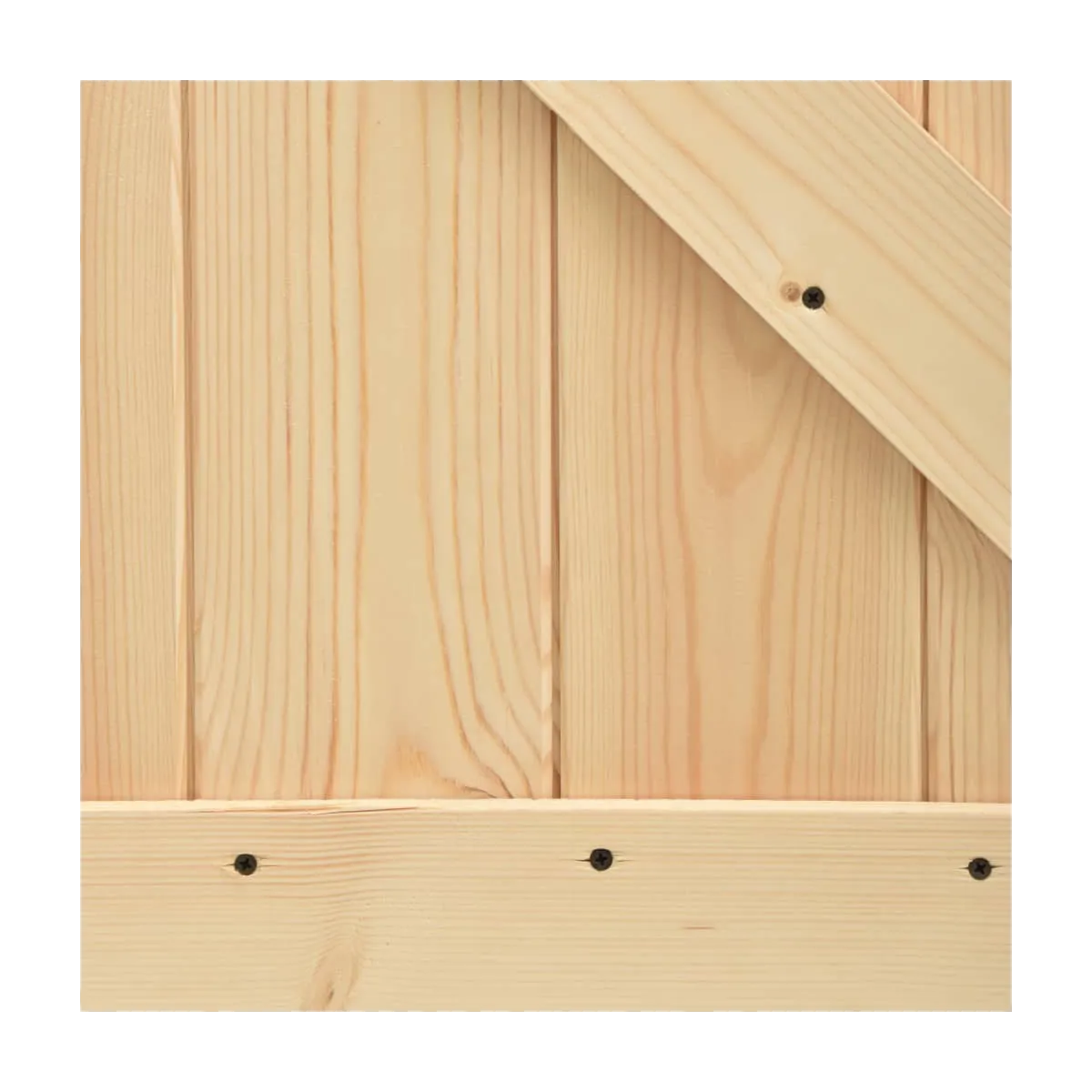 Puerta corredera con herrajes madera maciza de pino 80x210 cm
