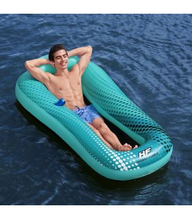 Bestway Colchoneta hinchable piscina Hydro Force malla azul 188x109 cm
