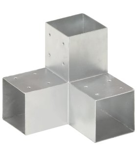 Conectores de postes en forma de Y metal galvanizado 91x91 mm