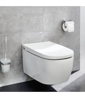 Kleine Wolke Portarrollo de papel higiénico con tapa Meo plateado