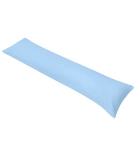 Almohada corporal para dormir de lado 40x145 cm azul