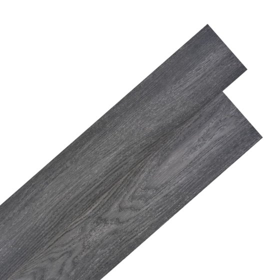 Lamas para suelo autoadhesivas PVC blanco y negro 5,02 m² 2 mm