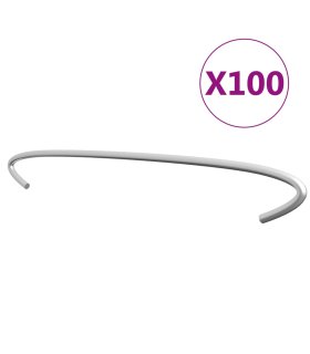 Ganchos de gaviones 100 unidades acero galvanizado 50 cm