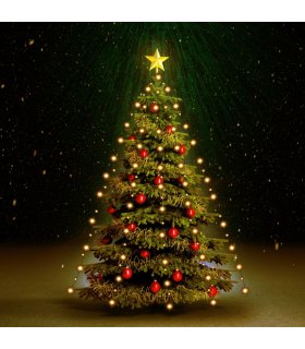 Red de luces de árbol de Navidad con 150 LEDs 150 cm