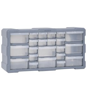 Organizador multicajones con 22 cajones 49x16x25,5 cm