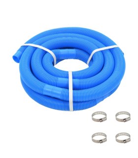 Manguera de piscina con abrazaderas azul 38 mm 6 m