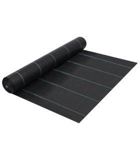 Estera de control de malezas y raíces PP negro 1x100 m