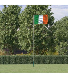 Mástil y bandera de Irlanda aluminio 5,55 m