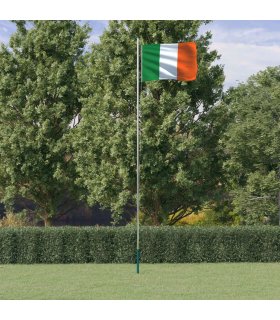 Mástil y bandera de Irlanda aluminio 6,23 m