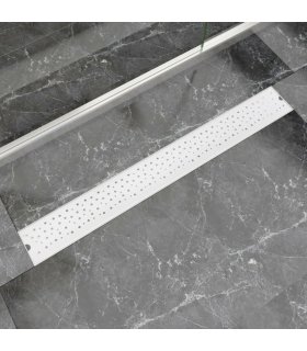 Desagüe de ducha lineal burbuja acero inoxidable 930x140 mm