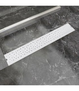 Desagüe lineal de ducha Bubble acero inoxidable 730x140 mm