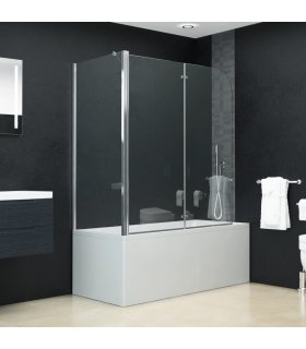 Mampara de ducha plegable ESG 120x68x130 cm
