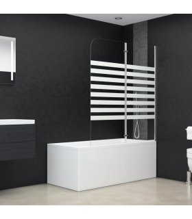 Mampara de ducha de vidrio templado 120x140 cm