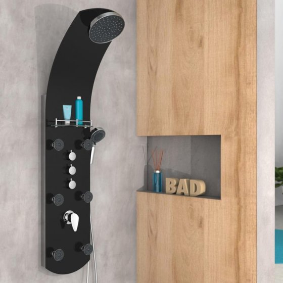 EISL KARIBIK shower panel in black