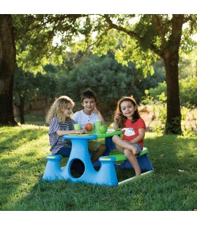 Mesa de pícnic para niños polipropileno 89,5x84,5x48 cm
