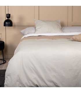 Venture Home Juego de ropa de cama Jenna algodón color arena 200x150cm